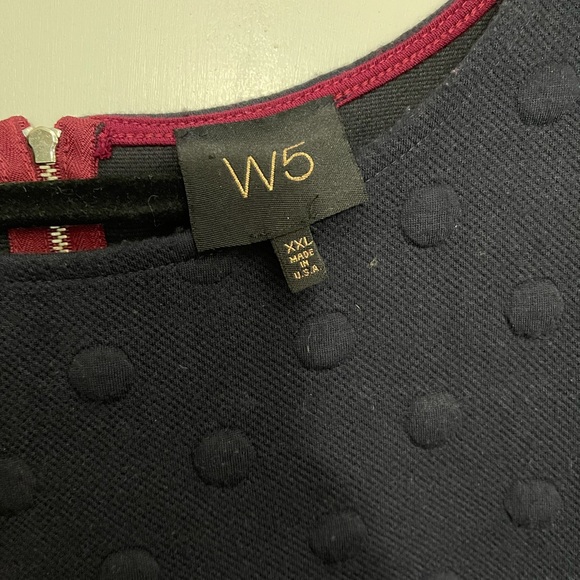 W5 Navy Blue Sweater Shirt - Picture 2 of 5